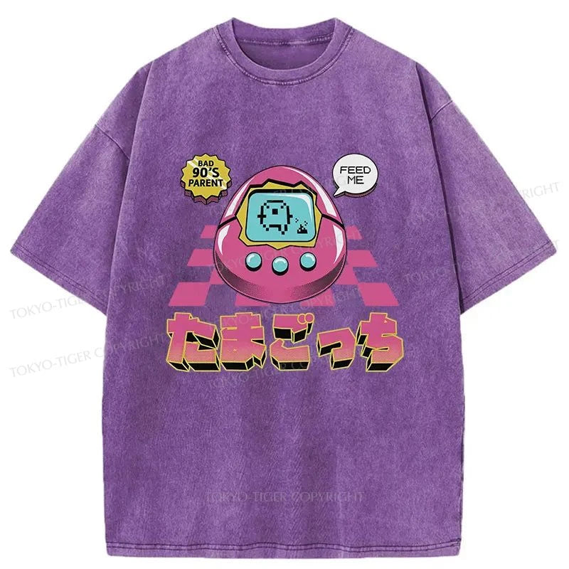 Tokyo-Tiger Tamagotchi Japan Washed T-Shirt