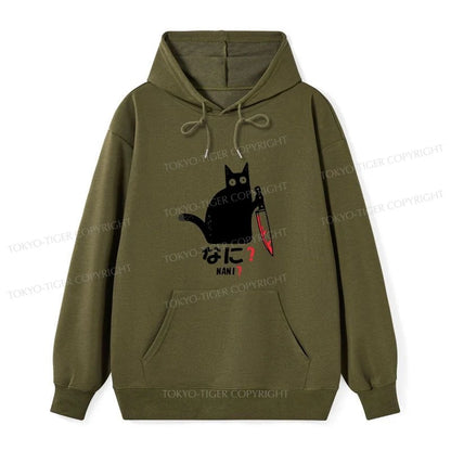 Tokyo-Tiger A Puzzled Cat Holding A Knife Classic Hoodie