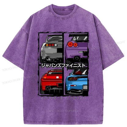 Tokyo-Tiger Japanese Car Washed T-Shirt