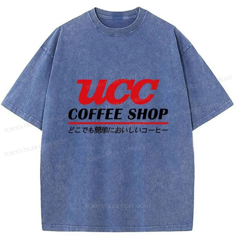 Tokyo-Tiger UCC Ueshima Coffee Washed T-Shirt