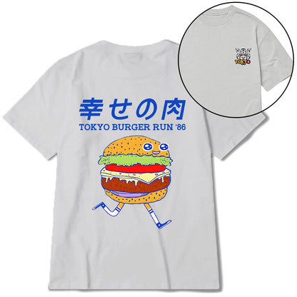 Tokyo-Tiger Tokyo Burger Run Japanese Front Back Classic T-Shirt