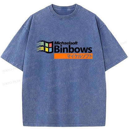 Tokyo-Tiger Michaelsoft Binbows Essential Washed T-Shirt