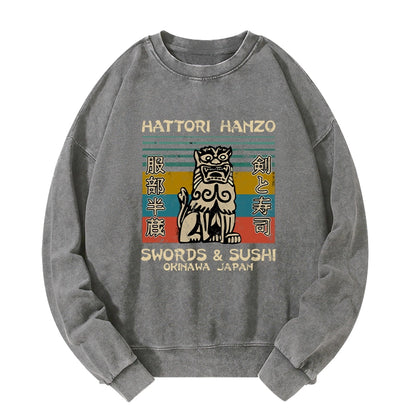 Tokyo-Tiger Hattori Hanzo Washed Sweatshirt