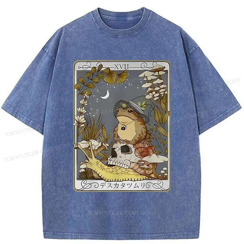 Tokyo-Tiger Magic Frog Japanese Washed T-Shirt