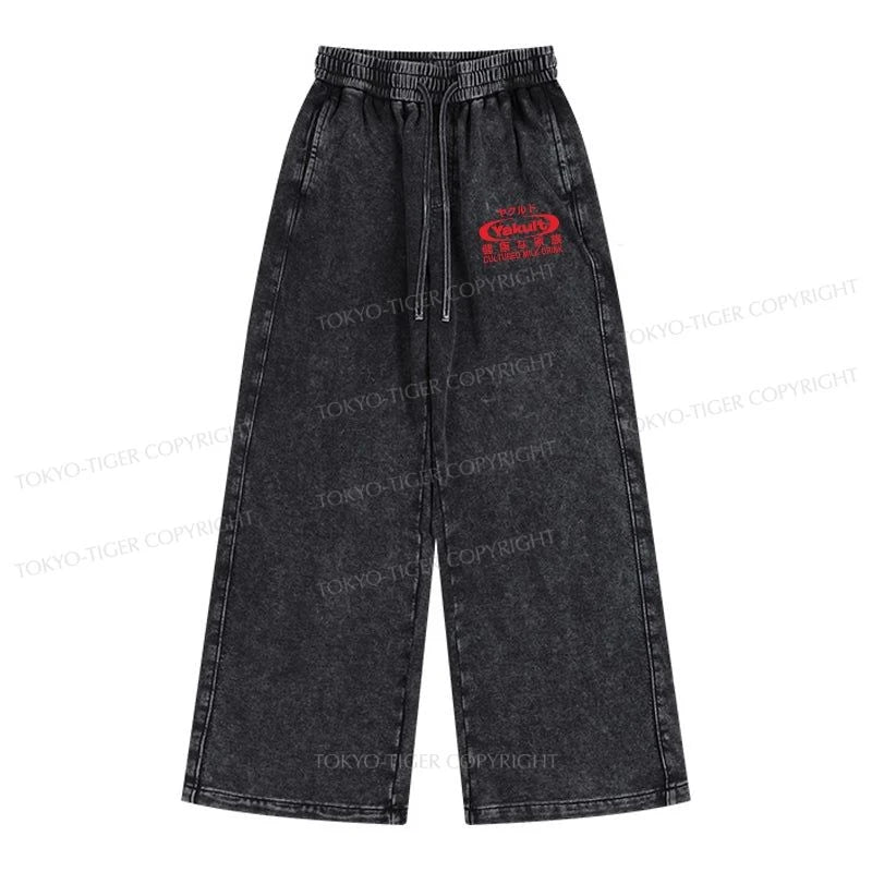 Tokyo-Tiger Yakult Logo Washed Sweatpants