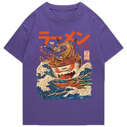 Tokyo-Tiger The Great Wave Ramen Yokai Classic T-Shirt