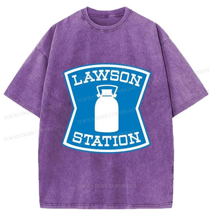 Tokyo-Tiger Lawson Station Japanese Washed T-Shirt