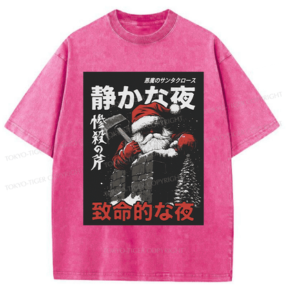 Tokyo-Tiger Not So Silent Night Washed T-Shirt