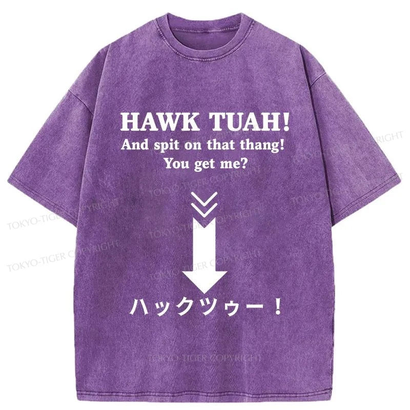 Tokyo-Tiger Hawk Tuah Japanese Washed T-Shirt