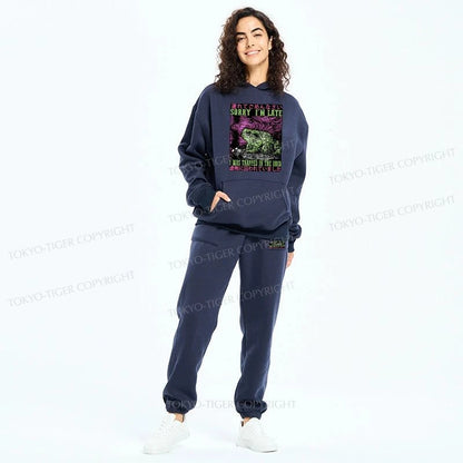 Tokyo-Tiger Frogs Trapped In The Void Fleece Lined Hoodie Set