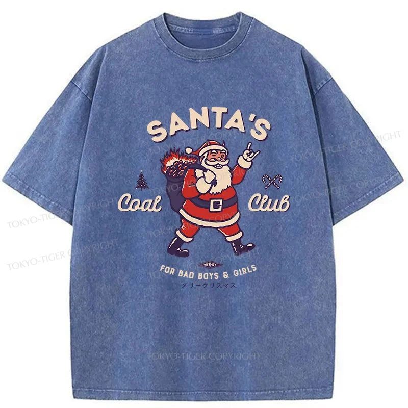 Tokyo-Tiger Santa's Coal Club Japan Washed T-Shirt