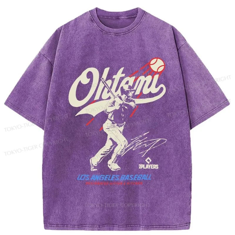 Tokyo-Tiger Shohei Ohtani Retro Japanese Washed T-Shirt