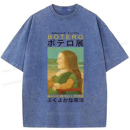 Tokyo-Tiger Botero Magic Exhibition Washed T-Shirt