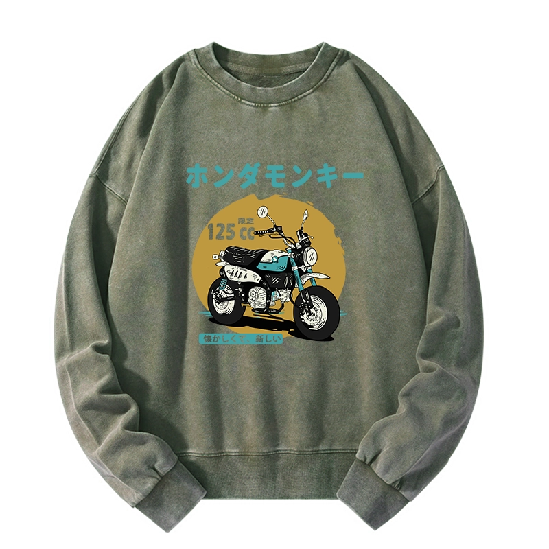 Tokyo-Tiger Honda Motorcycle Japanese Washed Sweatshirt