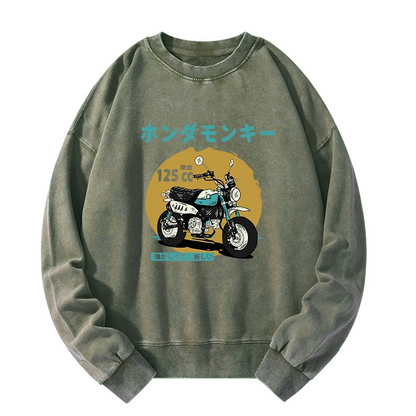 Tokyo-Tiger Honda Motorcycle Japanese Washed Sweatshirt