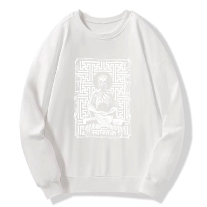 Tokyo-Tiger Sayagata Buddha Graphic Sweatshirt