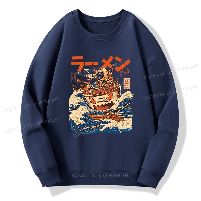 Tokyo-Tiger The Great Wave Ramen Kaiju Sweatshirt