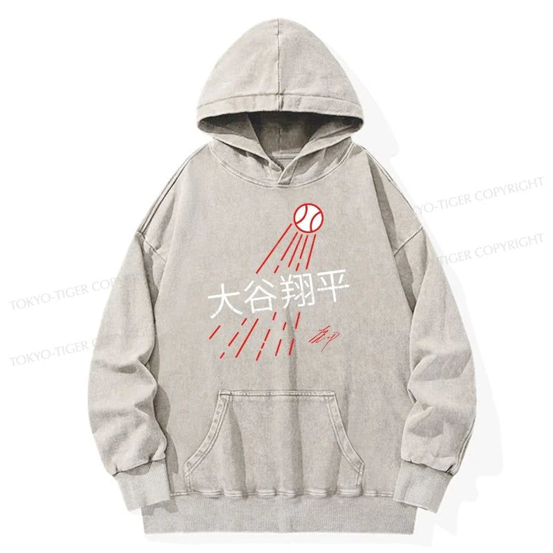 Tokyo-Tiger Shohei Ohtani Japanese Washed Hoodie