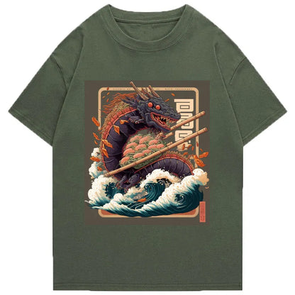 Tokyo-Tiger Great Dragon of Sushi Classic T-Shirt