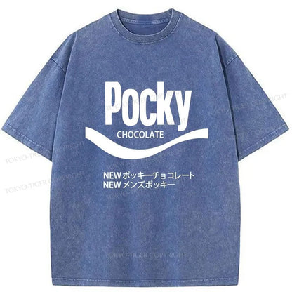 Tokyo-Tiger Pocky Logo Washed T-Shirt