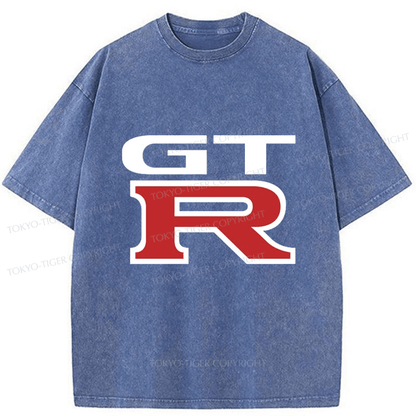 Tokyo-Tiger GTR Logo Japanese Washed T-Shirt