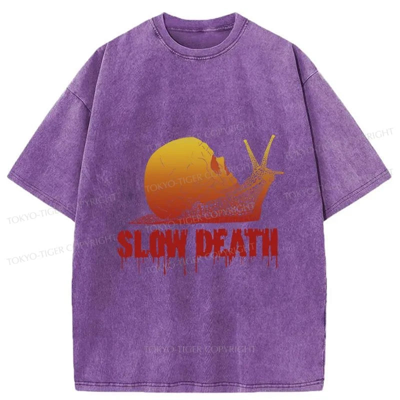 Tokyo-Tiger Slow Death Snail Washed T-Shirt