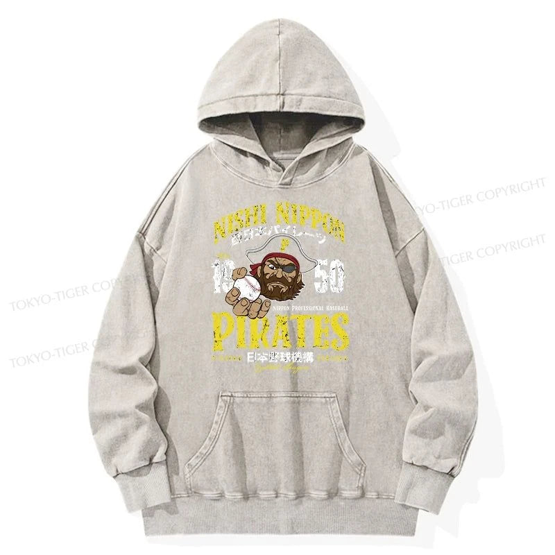 Tokyo-Tiger Nishi Nippon Baseball Washed Hoodie