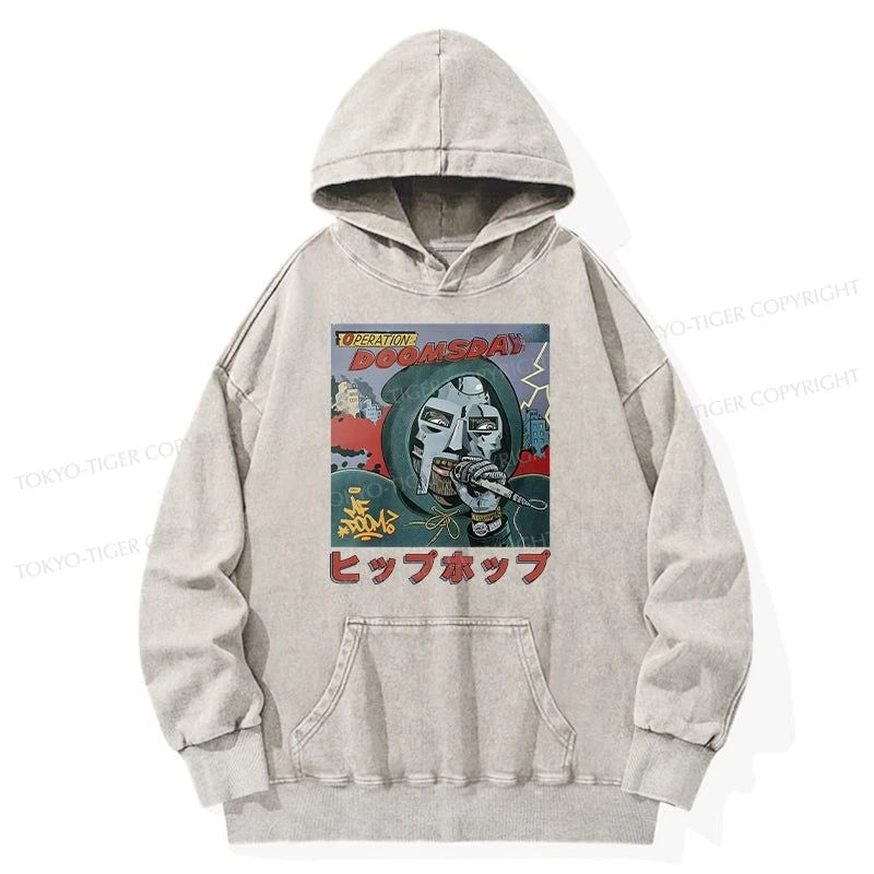 Tokyo-Tiger Mf Doom Japan Washed Hoodie