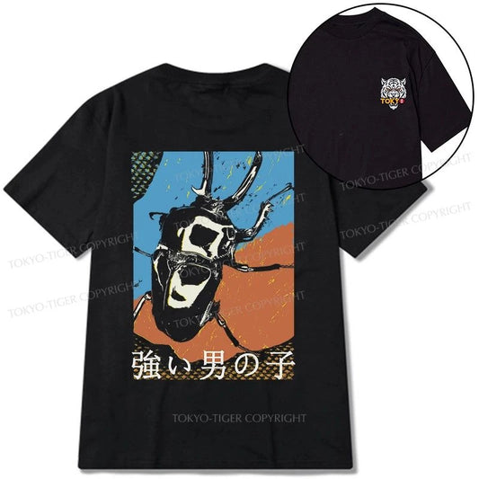 Tokyo-Tiger Strong Beetle Japanese Front Back Classic T-Shirt