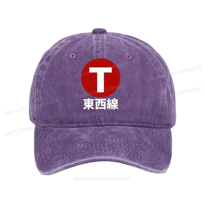 Tokyo-Tiger Tozai Line Kyoto Washed Cap