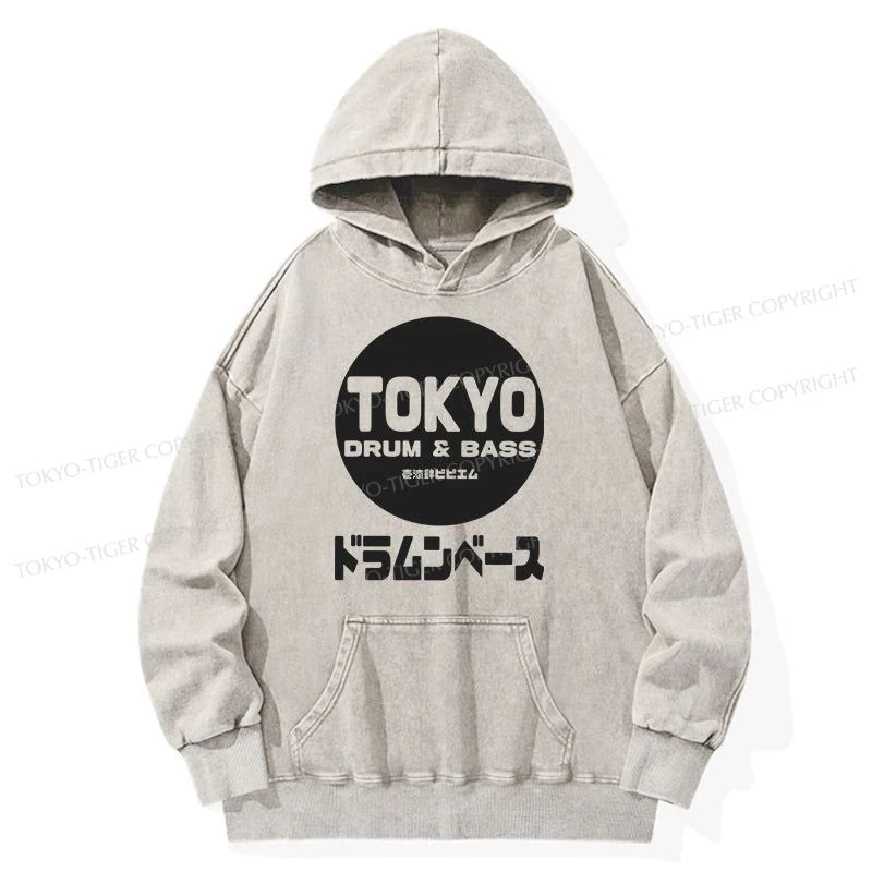 Tokyo-Tiger Tokyo DnB Japanese Washed Hoodie