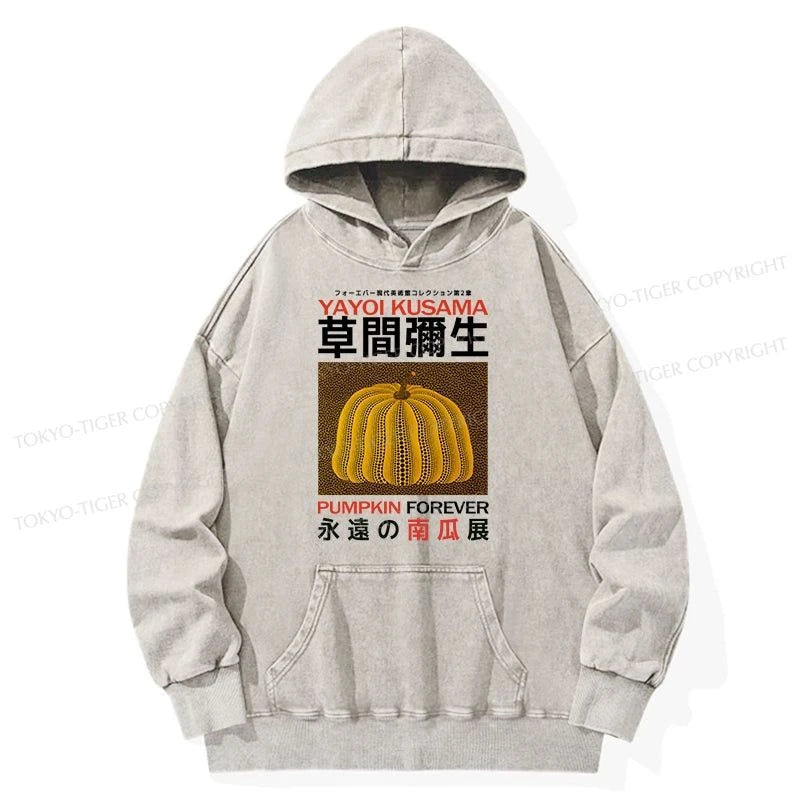 Tokyo-Tiger Forever Pumpkin Exhibition Japanese Washed Hoodie