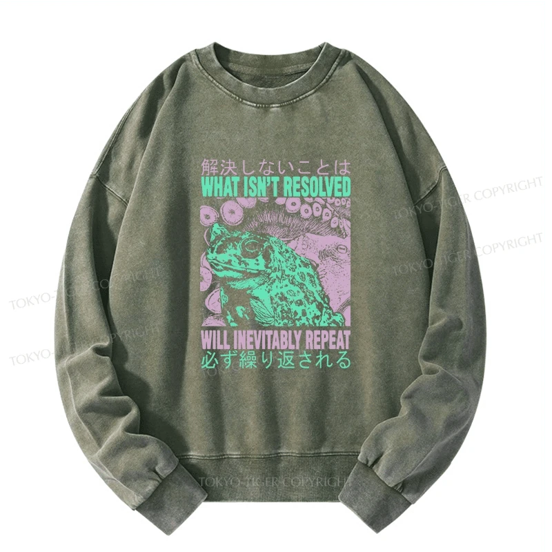 Tokyo-Tiger What Ist Resolved Forg Washed Sweatshirt