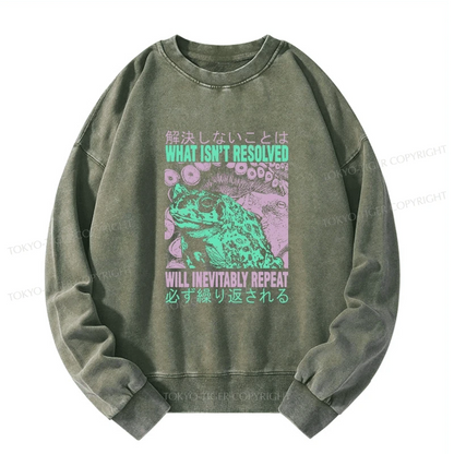 Tokyo-Tiger What Ist Resolved Forg Washed Sweatshirt