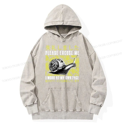 Tokyo-Tiger Snails That Work According To Their Own Rules Washed Hoodie