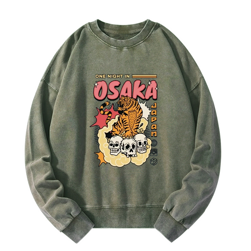 Tokyo-Tiger Osaka Tiger Washed Sweatshirt