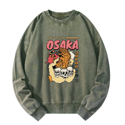 Tokyo-Tiger Osaka Tiger Washed Sweatshirt