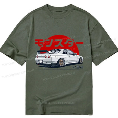 Tokyo-Tiger Monster. Skyline R32 GTR Classic T-Shirt