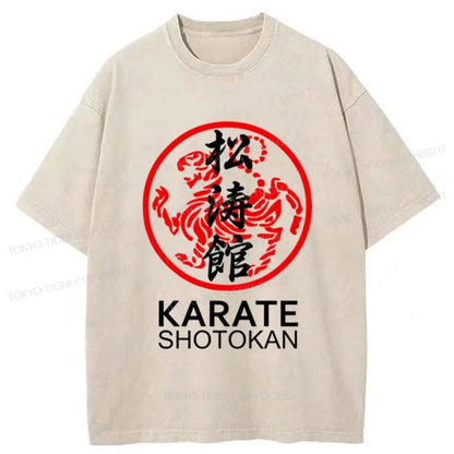 Tokyo-Tiger Karate Shotokan Washed T-Shirt