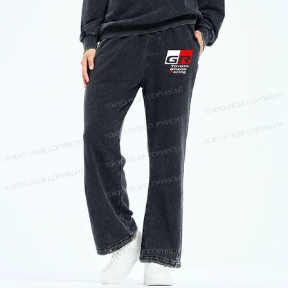 Tokyo-Tiger Toyota Gazoo Racing GR Logo Washed Sweatpants