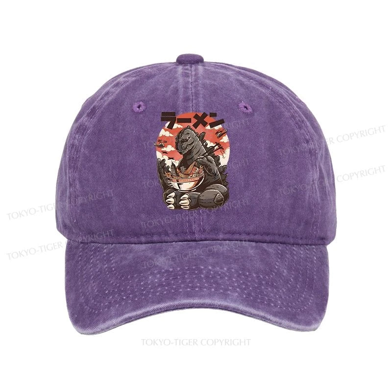 Tokyo-Tiger Ramen Monster Japanese Washed Cap