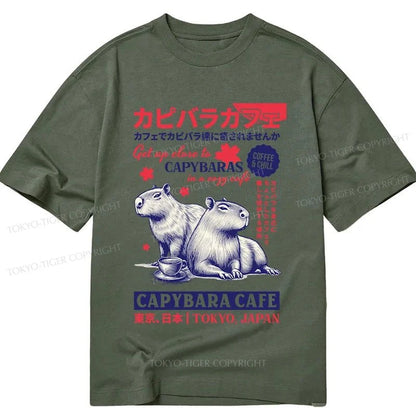 Tokyo-Tiger Tokyo Japan Capybara Cafe Classic T-Shirt