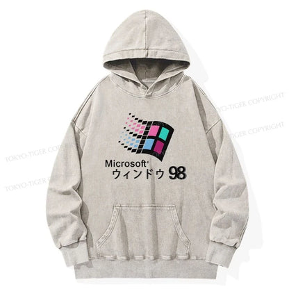 Tokyo-Tiger Microsoft Windows 98 Washed Hoodie