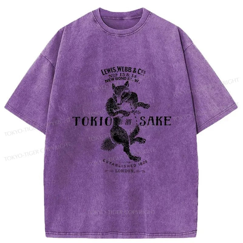 Tokyo-Tiger Japanese Sake Washed T-Shirt