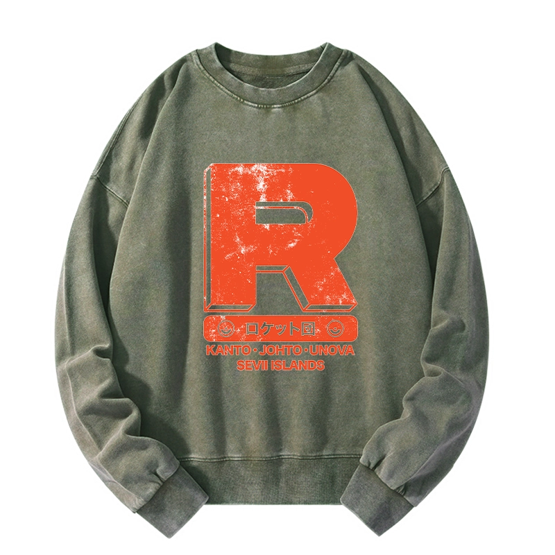 Tokyo-Tiger Team Rocket Japanese Washed Sweatshirt