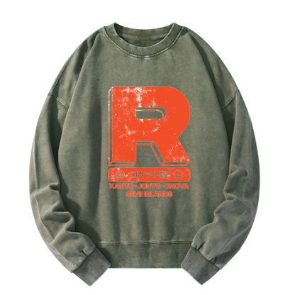 Tokyo-Tiger Team Rocket Japanese Washed Sweatshirt