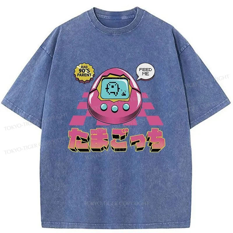 Tokyo-Tiger Tamagotchi Japan Washed T-Shirt