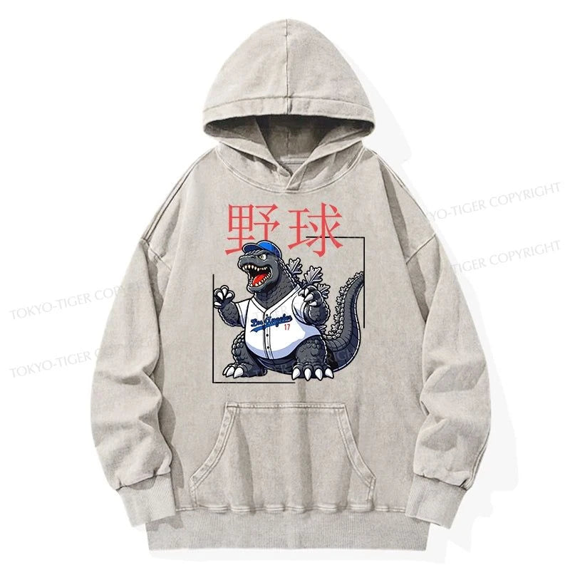 Tokyo-Tiger Baseball Is My Favorite Sport Washed Hoodie