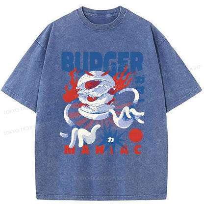 Tokyo-Tiger Burger Monster Washed T-Shirt