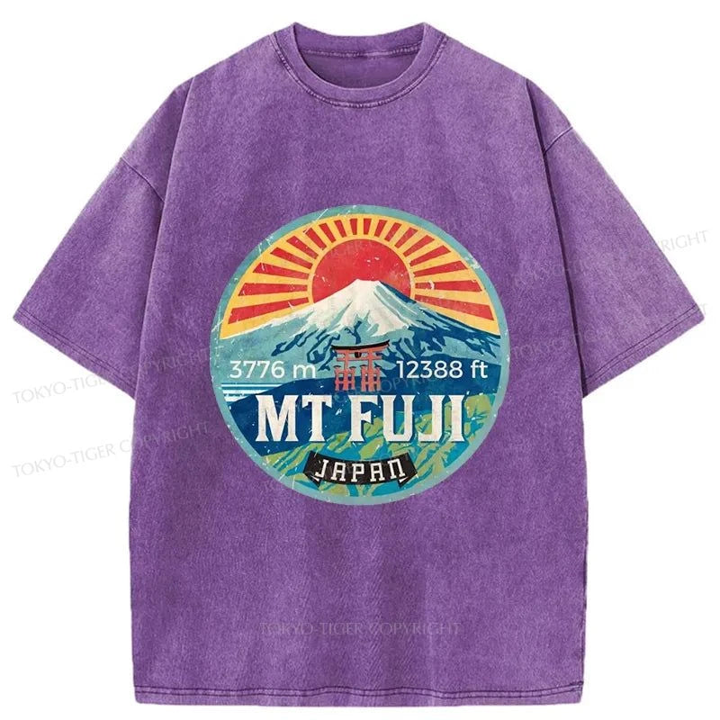 Tokyo-Tiger MT Fuji Japanese Washed T-Shirt